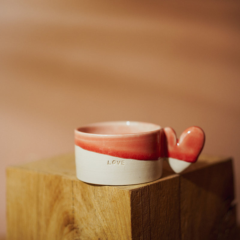 Tasses anse coeur